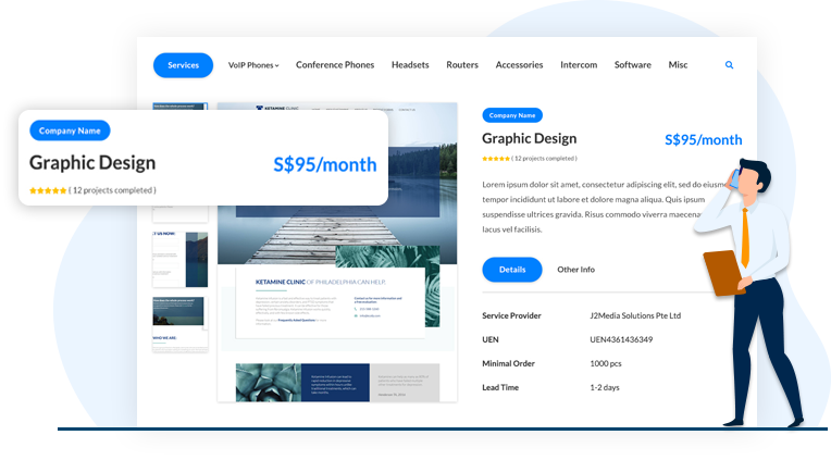 Search for companies, products & services